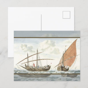 Ships on the sea of Istanbul by Johan Teyler Postcard