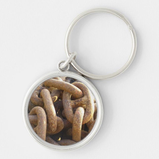 Ship's Rusty Anchor Chain Key Ring (Front)