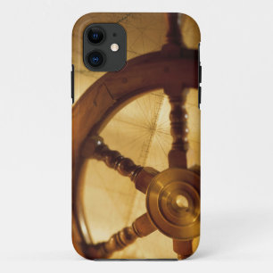 Ship'S Wheel And Map iPhone 11 Case