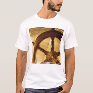 Ship'S Wheel And Map T-Shirt