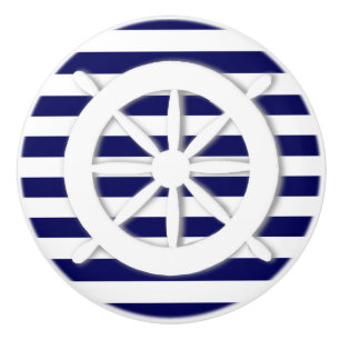 Ship's Wheel Nautical Custom Ceramic Knob