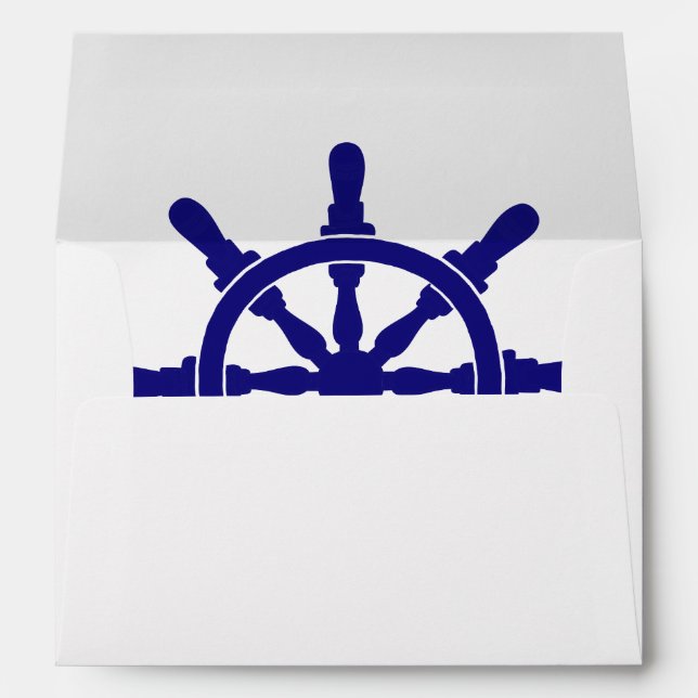 Ship's Wheel Nautical Theme Envelopes (Back (Bottom))