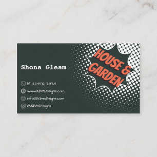 Shipshape Grey House & Garden Cleaning Business Card