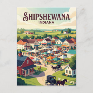 Shipshewana USA Postcard