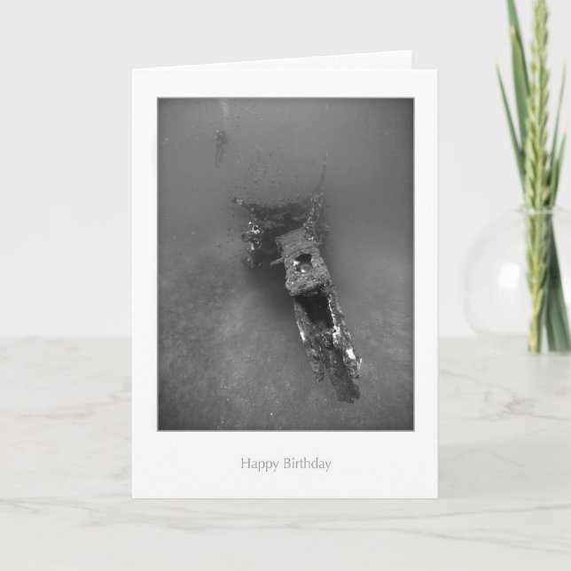 Shipwreck Birthday Card (Front)