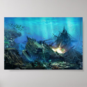 Shipwreck by Claudo Pilla Poster