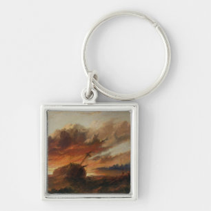 Shipwreck, c.1850 (oil on canvas) key ring