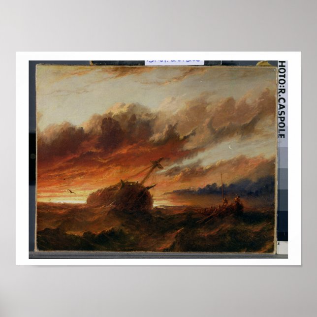 Shipwreck, c.1850 (oil on canvas) poster (Front)