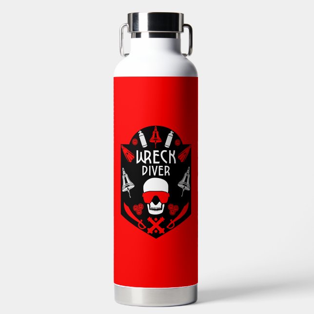 Shipwreck Divers Water Bottle (Front)