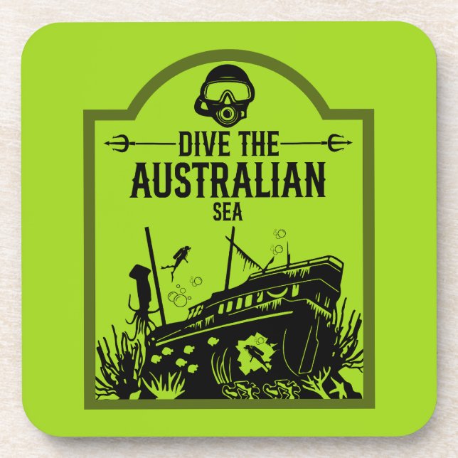 Shipwreck Diving Australia  Coaster (Front)