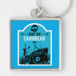 Shipwreck Diving Caribbean Key Ring