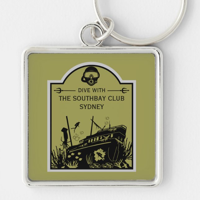 Shipwreck Diving Club Key Ring (Front)