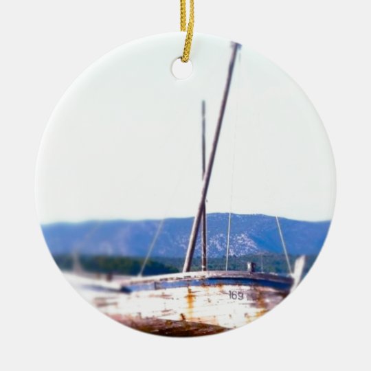 Shipwreck in Croatia Christmas Ornament