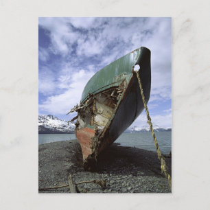 Shipwreck On Shore Postcard