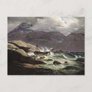 Shipwreck on the Norwegian Coast, 1831 Postcard