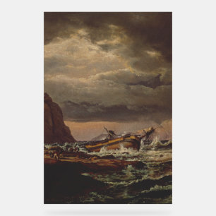Shipwreck on the Norwegian Coast by Johan Dahl Acrylic Sign