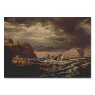 Shipwreck on the Norwegian Coast by Johan Dahl  Table Number