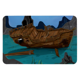 Shipwreck underwater magnet