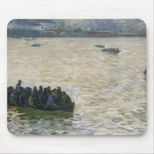 Shipyard Workers Returning Home on the Elbe Mouse Mat