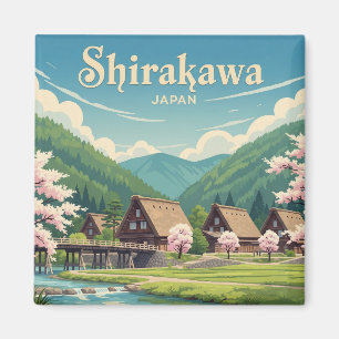 Shirakawa Gifu Japan Travel Magnet