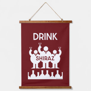 Shiraz Wine Drinkers Hanging Tapestry