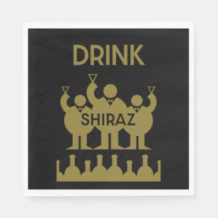 Shiraz Wine Drinkers Napkin