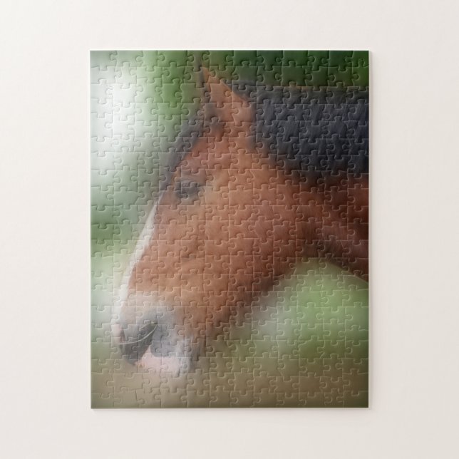 Shire Draft Horse Face Animal Jigsaw Puzzle (Vertical)