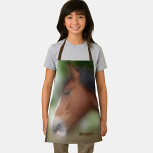 Shire Draught Horse Face Personalised Apron
