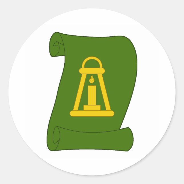 Shire of Baile na Scolairi Populace Badge Classic Round Sticker (Front)