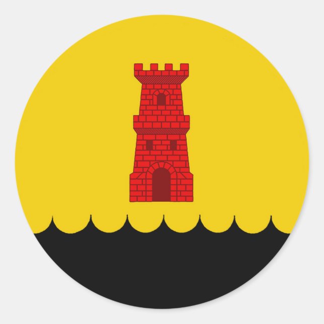 Shire of Blackwater Keep Populace Badge Classic Ro Classic Round Sticker (Front)