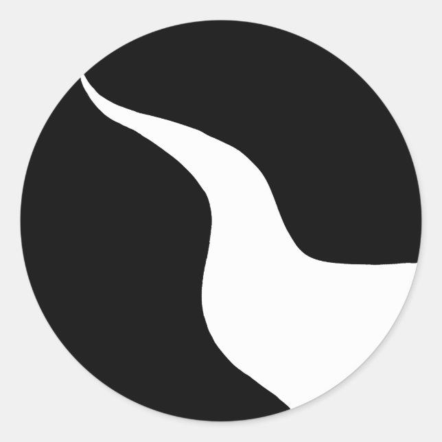 Shire of Dark River Populace Badge Classic Round Sticker (Front)