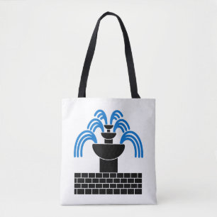 Shire of Fontaine dans Sable Populace Badge Tote Bag