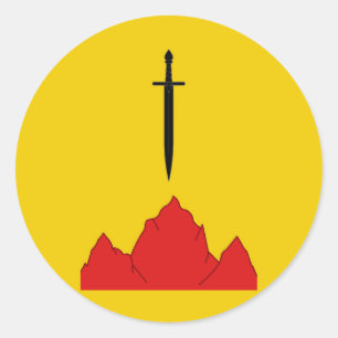 Shire of Isenfir populace badge Classic Round Sticker