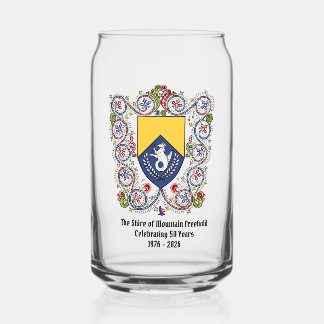 Shire of Mtn Freehold 50th Ann. Playing Cards Can Glass