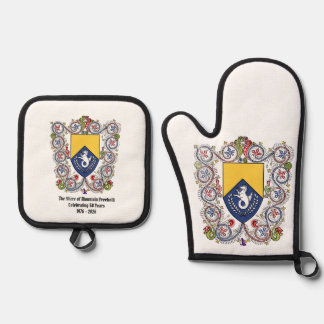Shire of Mtn Freehold 50th Ann. Playing Cards Oven Mitt & Pot Holder Set