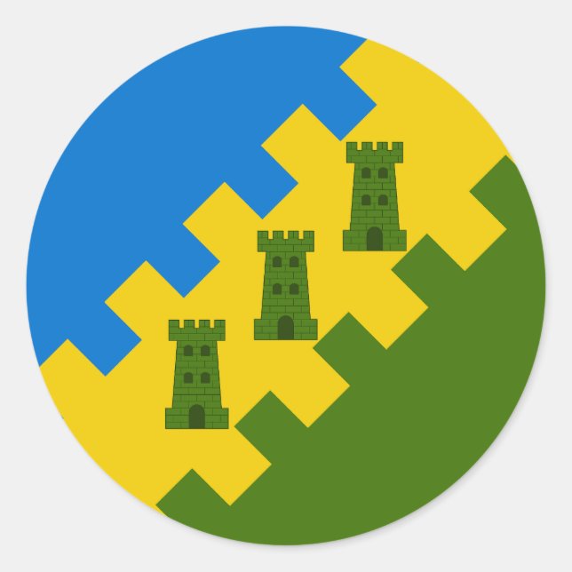 Shire of Polderslot Populace Badge Classic Round Sticker (Front)