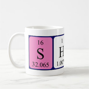 Shirin periodic table name mug