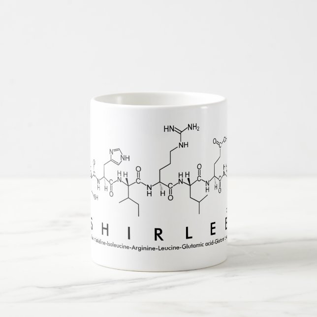 Shirlee peptide name mug (Center)