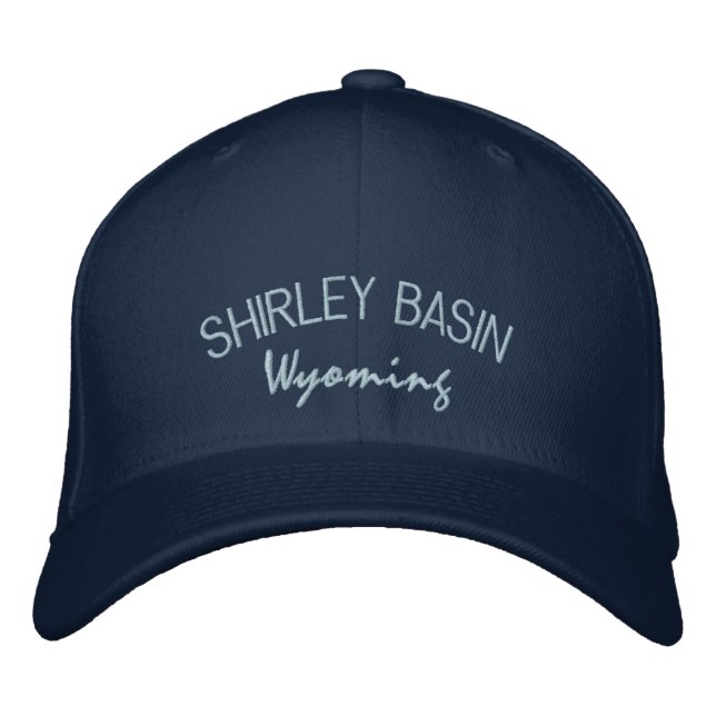 Shirley Basin Wyoming Embroidered Hat (Front)