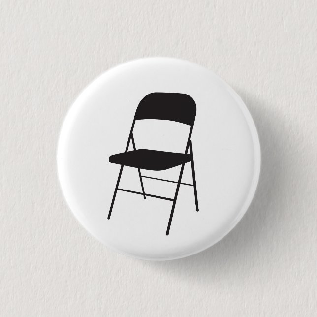 Shirley Chisholm Folding Chair 3 Cm Round Badge (Front)