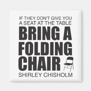 Shirley Chisholm Folding Chair Magnet