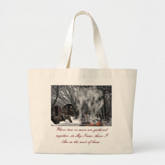 Shirley King, Where two or more are gathered to... Large Tote Bag