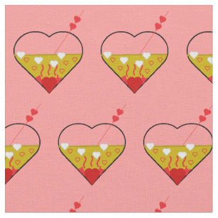Shirley Temple Heart Fabric