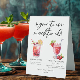 Shirley Temple Strawberry Daiquiri Mocktails Menu