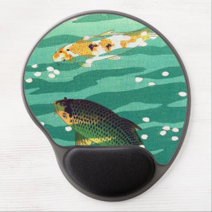 Shiro Kasamatsu Karp Koi fish pond japanese art Gel Mouse Mat