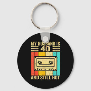 Shirt 40th Husband Birthday Husband 40 Key Ring