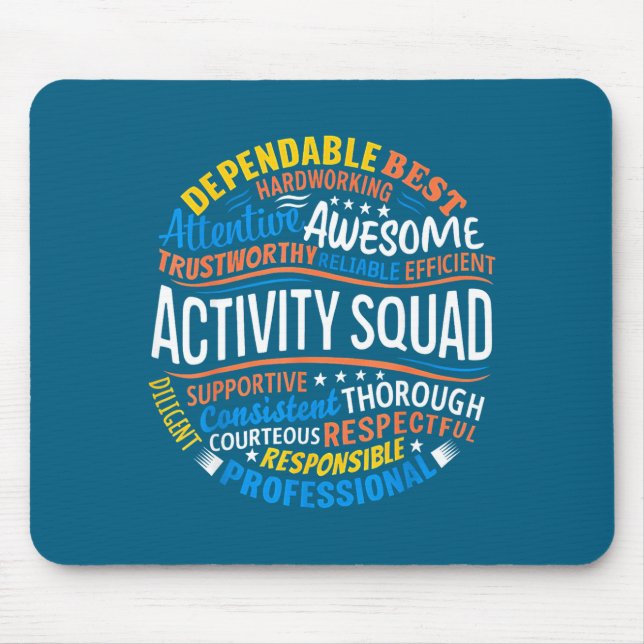 Shirt Activity Squad Professionals Week Director Mouse Mat (Front)
