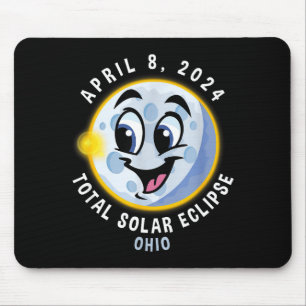 Shirt April 8 Solar Eclipse Ohio Mouse Mat