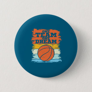 Shirt Basketball Player Quote Team Dream 6 Cm Round Badge