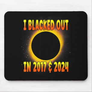 Shirt Blacked Out 2017 Total Solar Mouse Mat